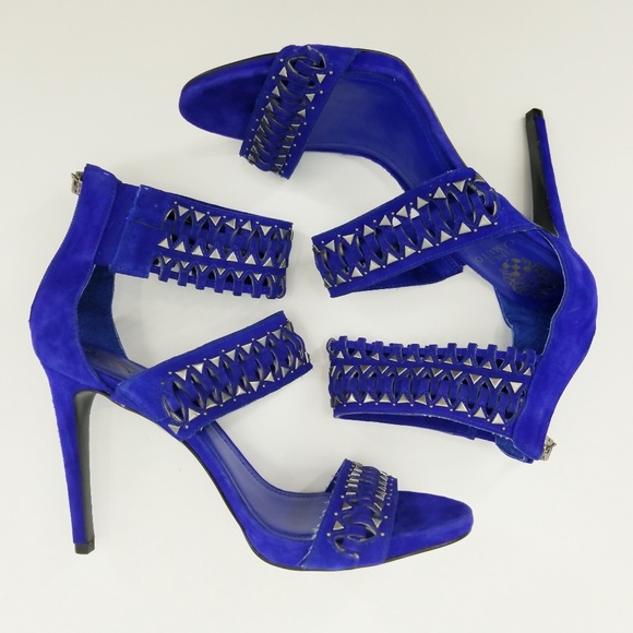 Vince Camuto Shoes - Vince Camuto Fancle Blue Strappy Heels